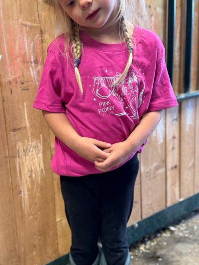 Pink Pony Youth Tee - SMALL GRAPHIC