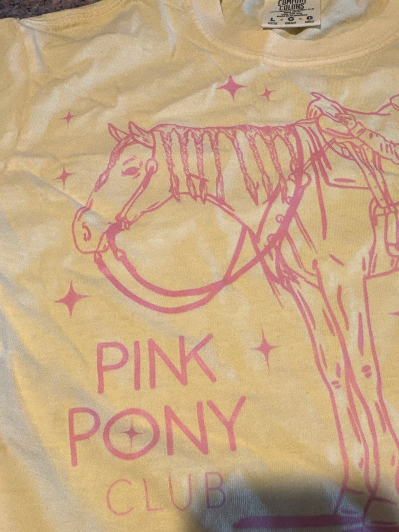Pink Pony Youth Tee - FULL SIZE GRAPHIC