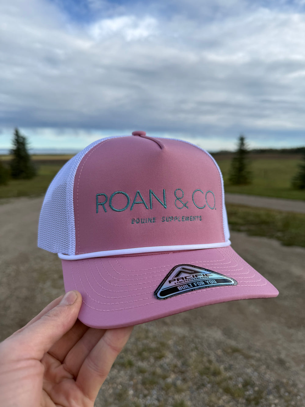 R&C Equine Supplements Pink & Teal Rope Hat