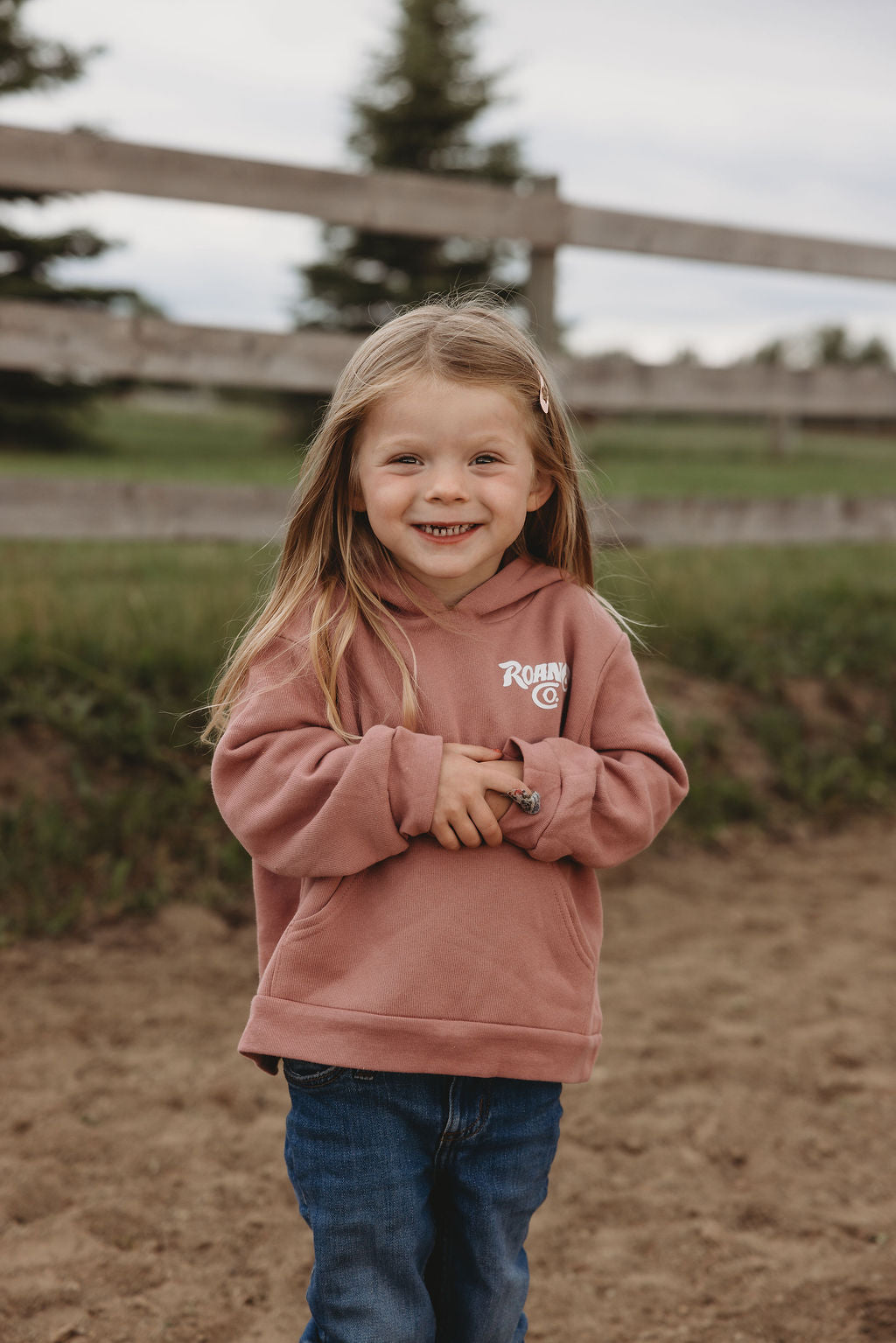 Pink Pony Mauve Toddler Hoodie