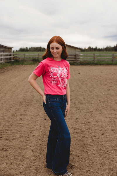 Pink Pony Youth Tee - FULL SIZE GRAPHIC
