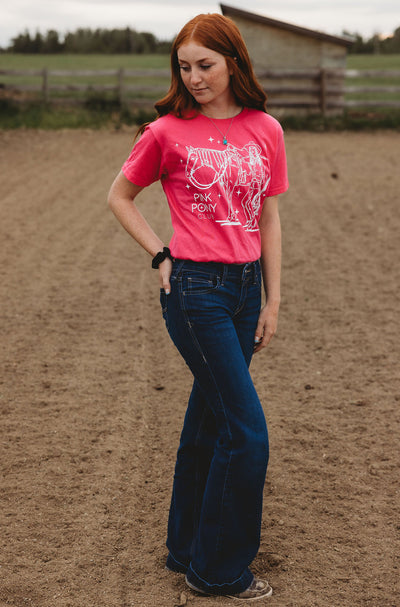Pink Pony Youth Tee - FULL SIZE GRAPHIC